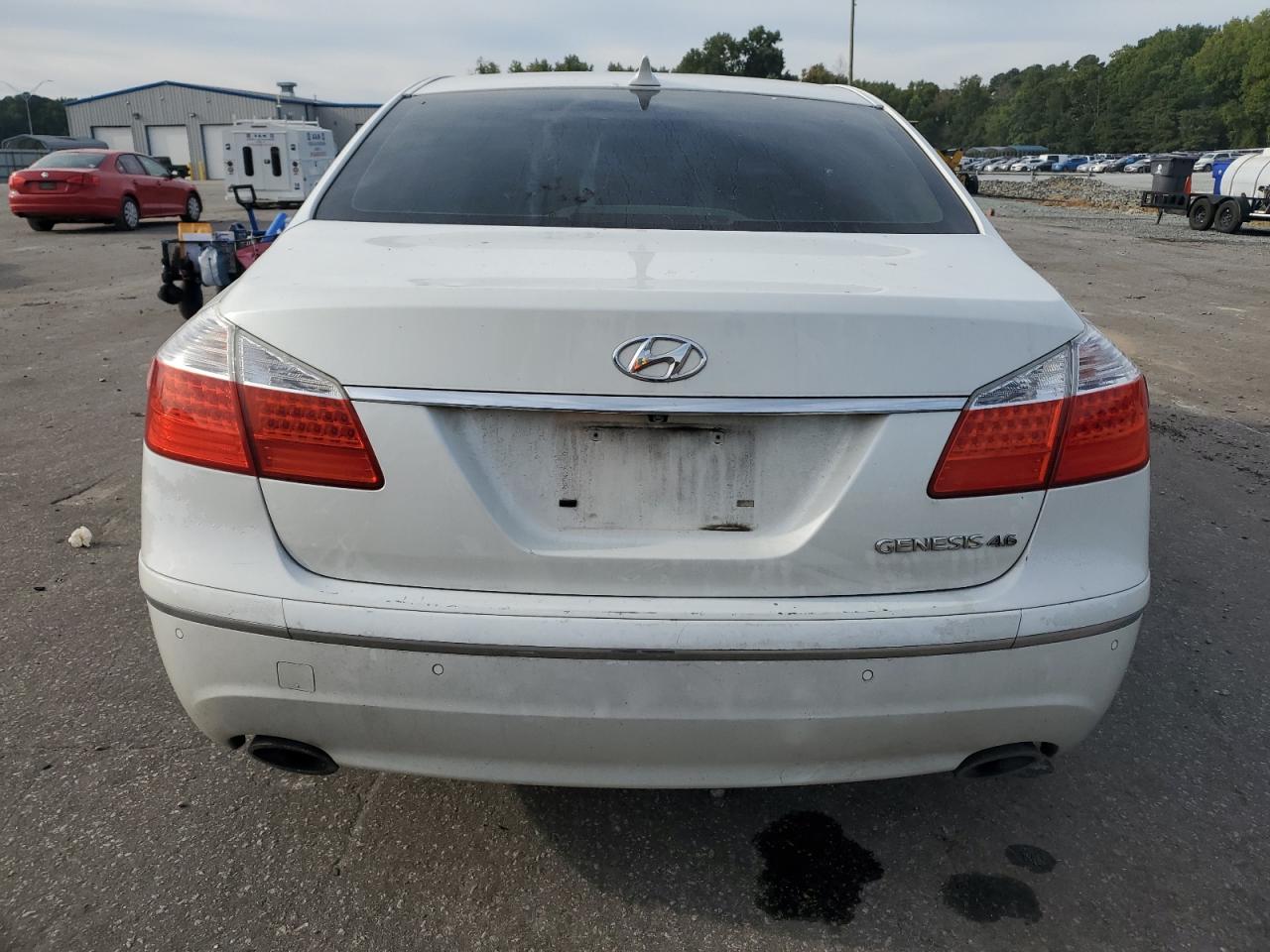 2009 Hyundai Genesis VIN KMHGC46F99U063866 Copart auction photo, front end / undercarriage damage thumbnail 6