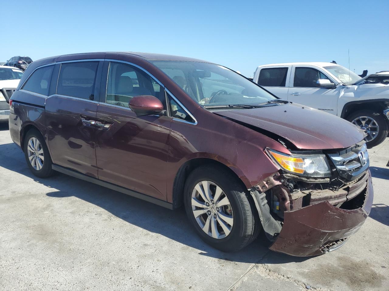 2016 Honda Odyssey VIN 5FNRL5H64GB065661 Copart auction photo, front end damage thumbnail 4