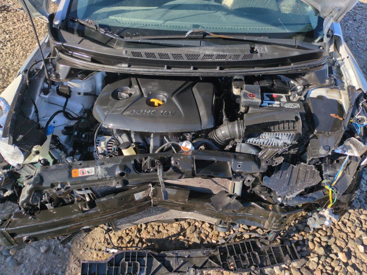 2012 Hyundai Elantra VIN KMHDH4AE2CU352002 Copart auction photo, front end damage thumbnail 11