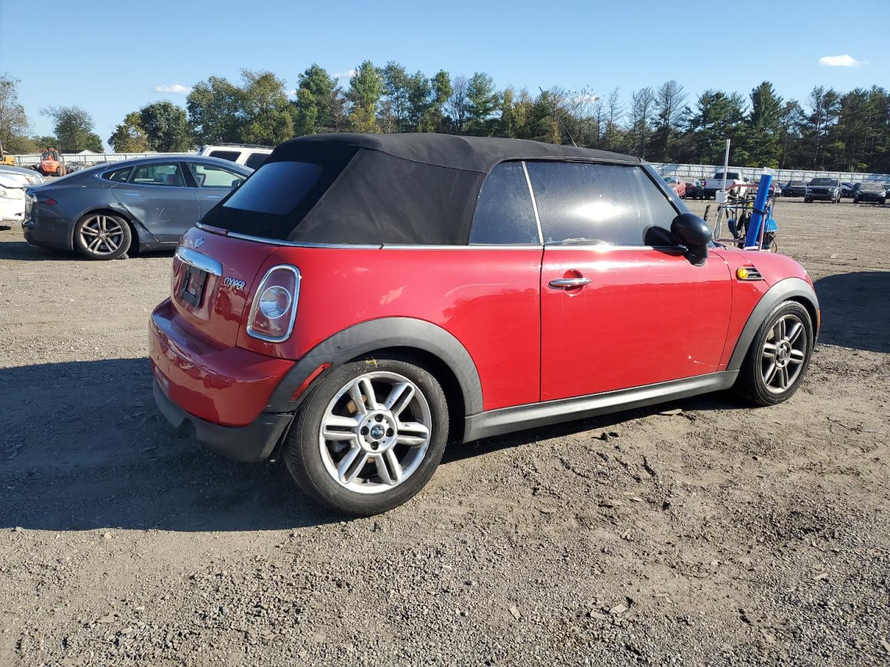 2012 MINI Cooper VIN WMWZN3C5XCT134354 Copart auction photo, front end / minor dent/scratches damage thumbnail 3