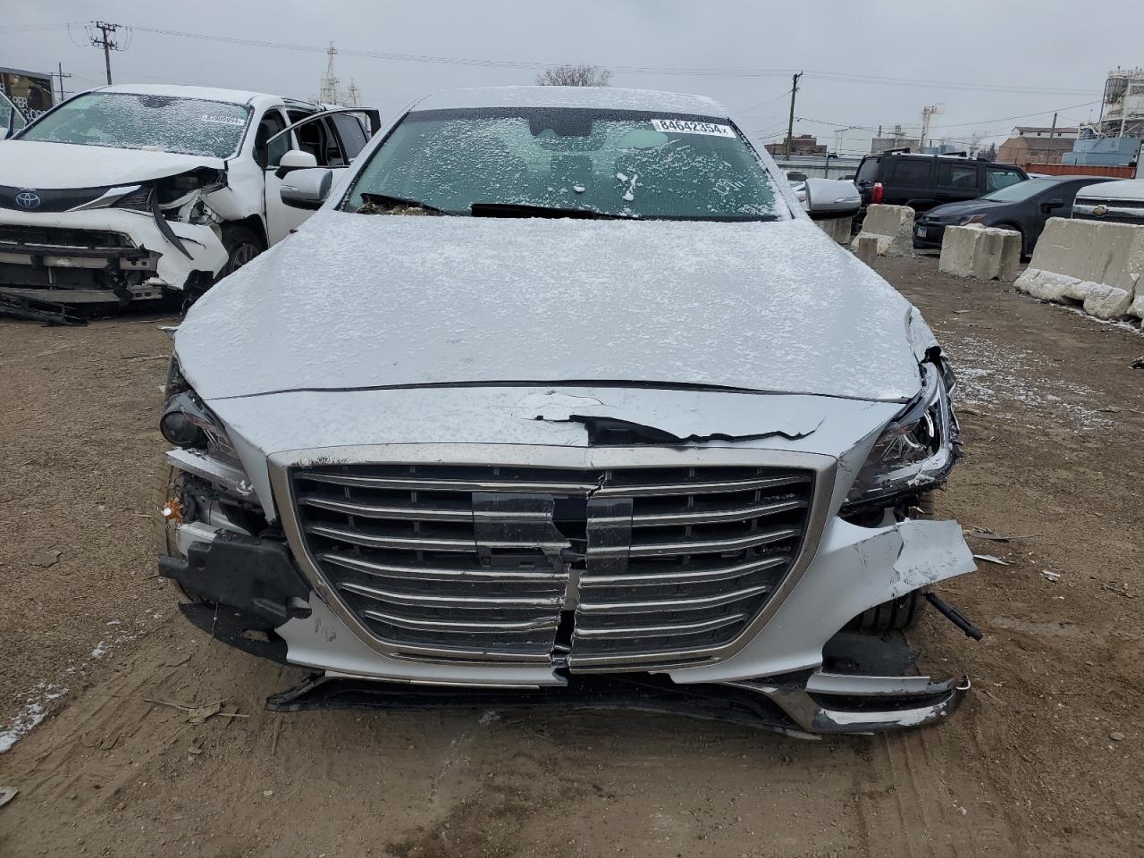 2019 Genesis G80 VIN KMHGN4JE1KU299216 Copart auction photo, all over damage thumbnail 5