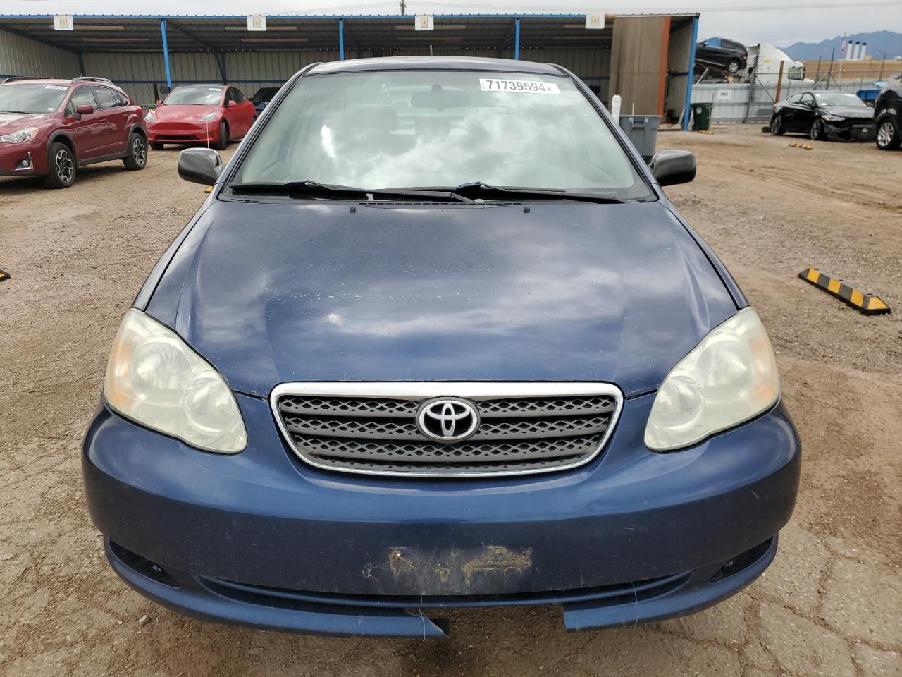 2007 Toyota Corolla VIN 1NXBR32E57Z923176 Copart auction photo, rear end / hail damage thumbnail 5