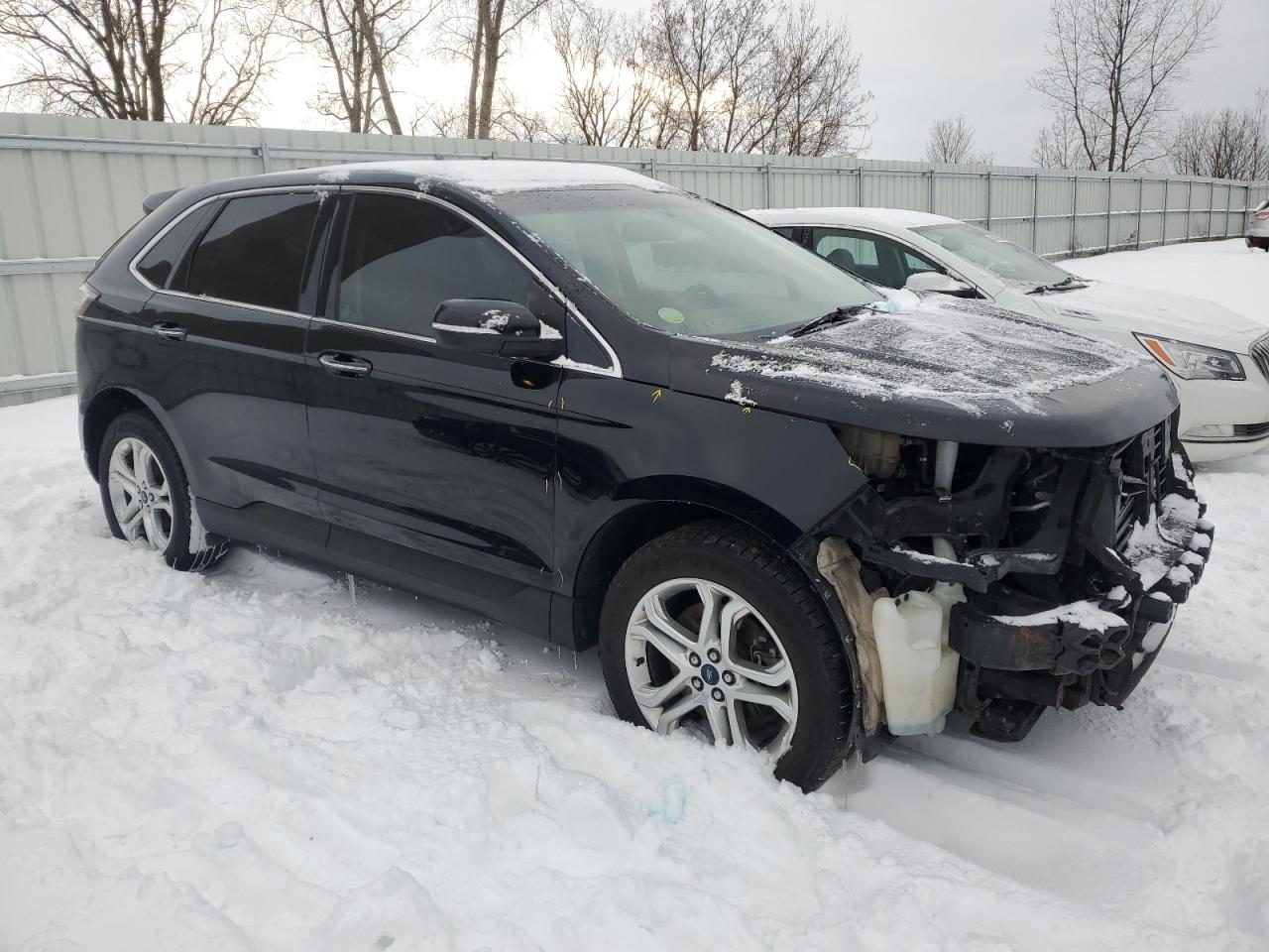 2017 Ford Edge VIN 2FMPK4K95HBC48634 Copart auction photo, front end / side damage thumbnail 4