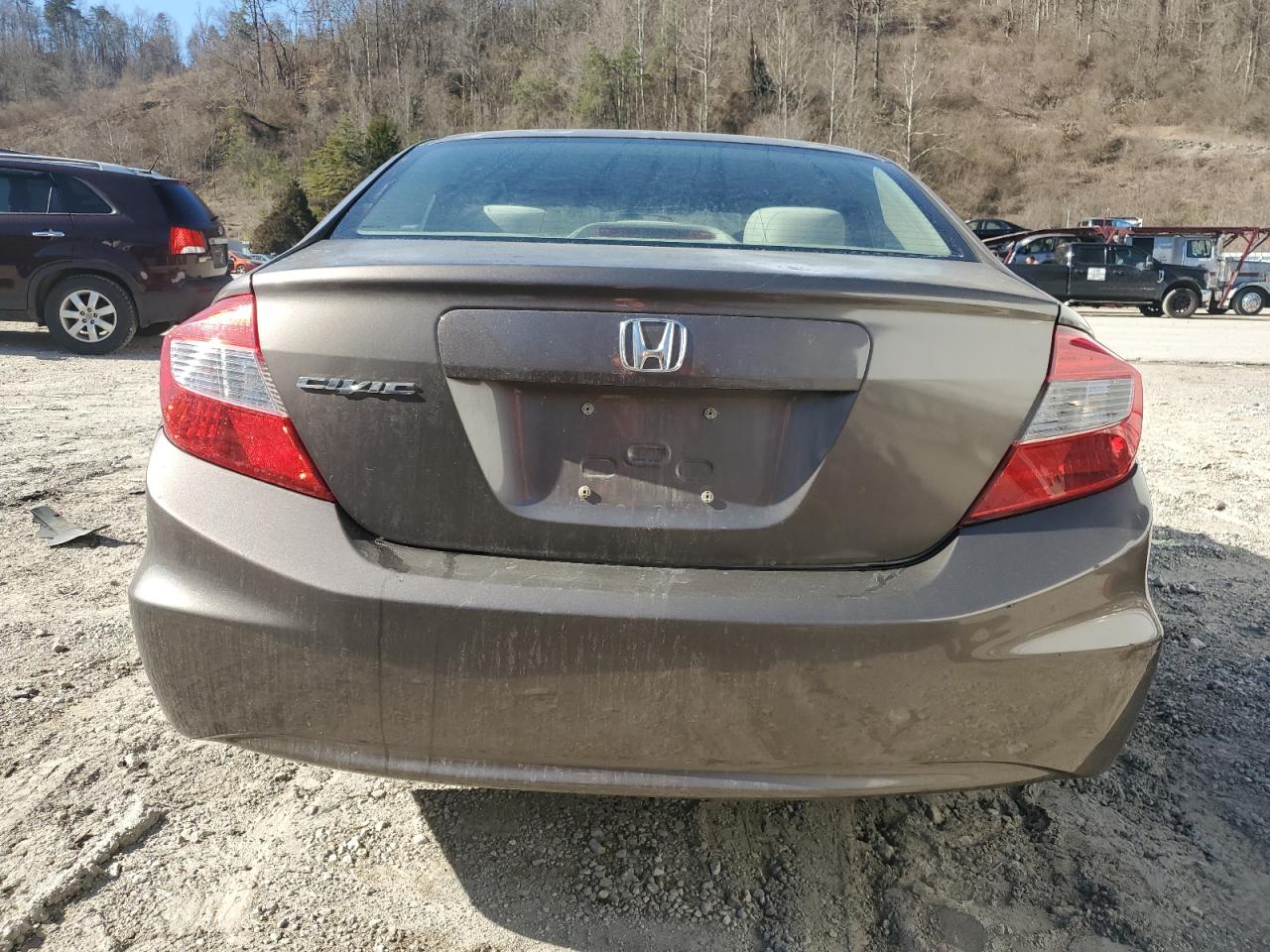 2012 Honda Civic VIN 2HGFB2F5XCH543845 Copart auction photo, side damage thumbnail 6