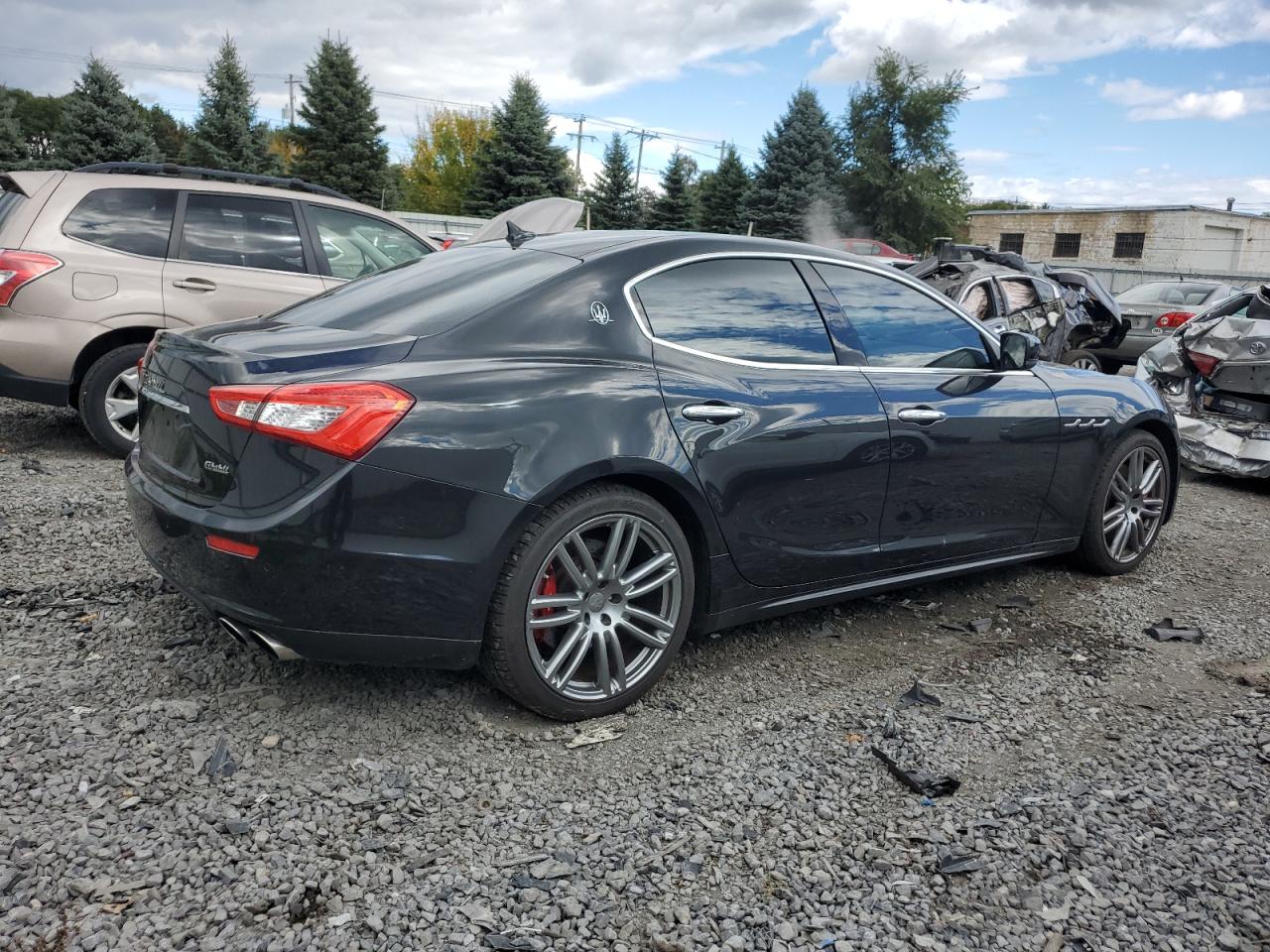 2016 Maserati Ghibli VIN ZAM57RTAXG1167752 Copart auction photo, water/flood damage thumbnail 3