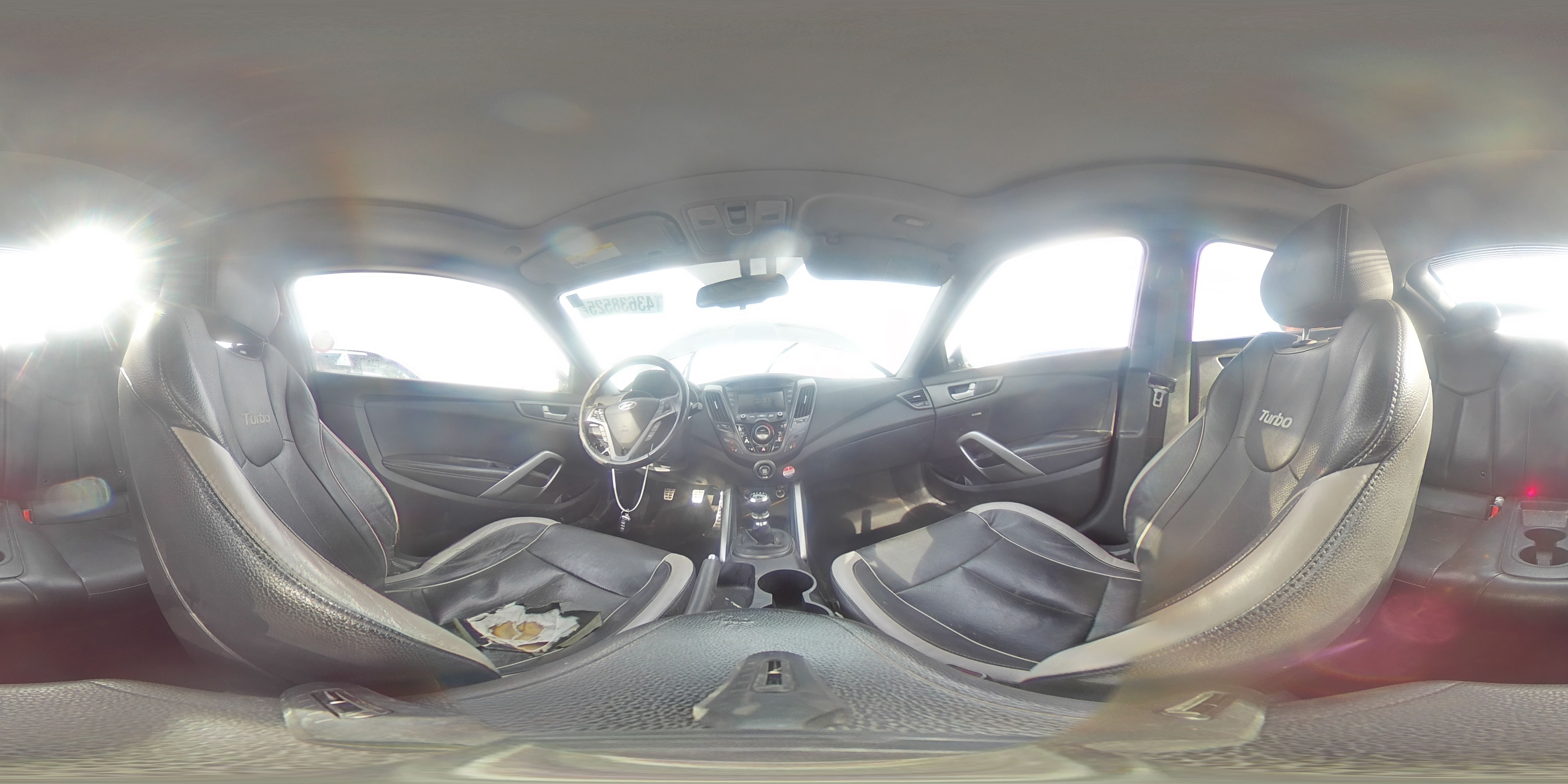 2014 Hyundai Veloster VIN KMHTC6AE3EU208323 Copart auction photo, front end damage thumbnail 14