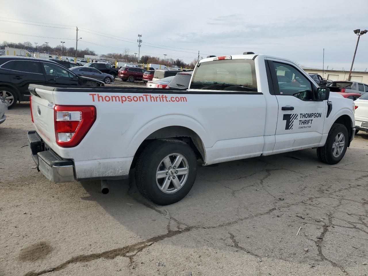 2022 Ford F-150 VIN 1FTMF1CB7NKD93655 Copart auction photo, rear end / undercarriage damage thumbnail 3