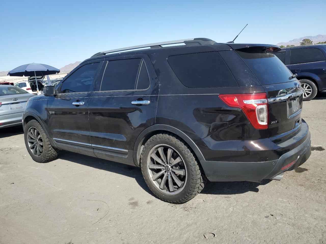 2013 Ford Explorer VIN 1FM5K7D84DGC39620 Copart auction photo, rear end / side damage thumbnail 2