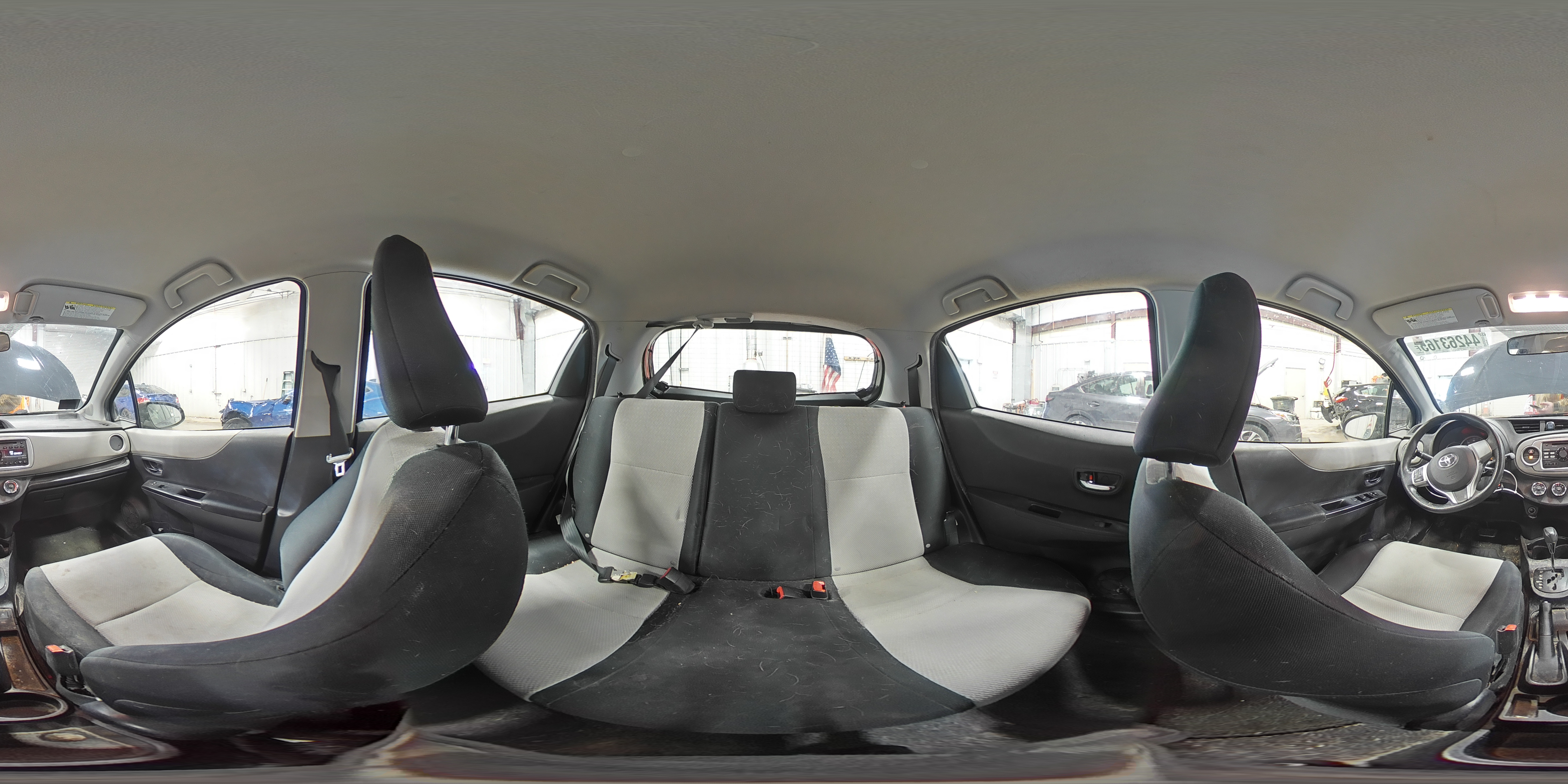 2013 Toyota Yaris VIN JTDKTUD33DD569208 Copart auction photo, front end / side damage thumbnail 15