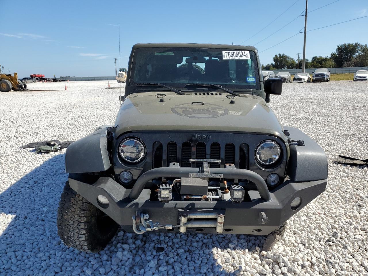 2016 Jeep Wrangler VIN 1C4BJWDG2GL105129 Copart auction photo, side / rear end damage thumbnail 5