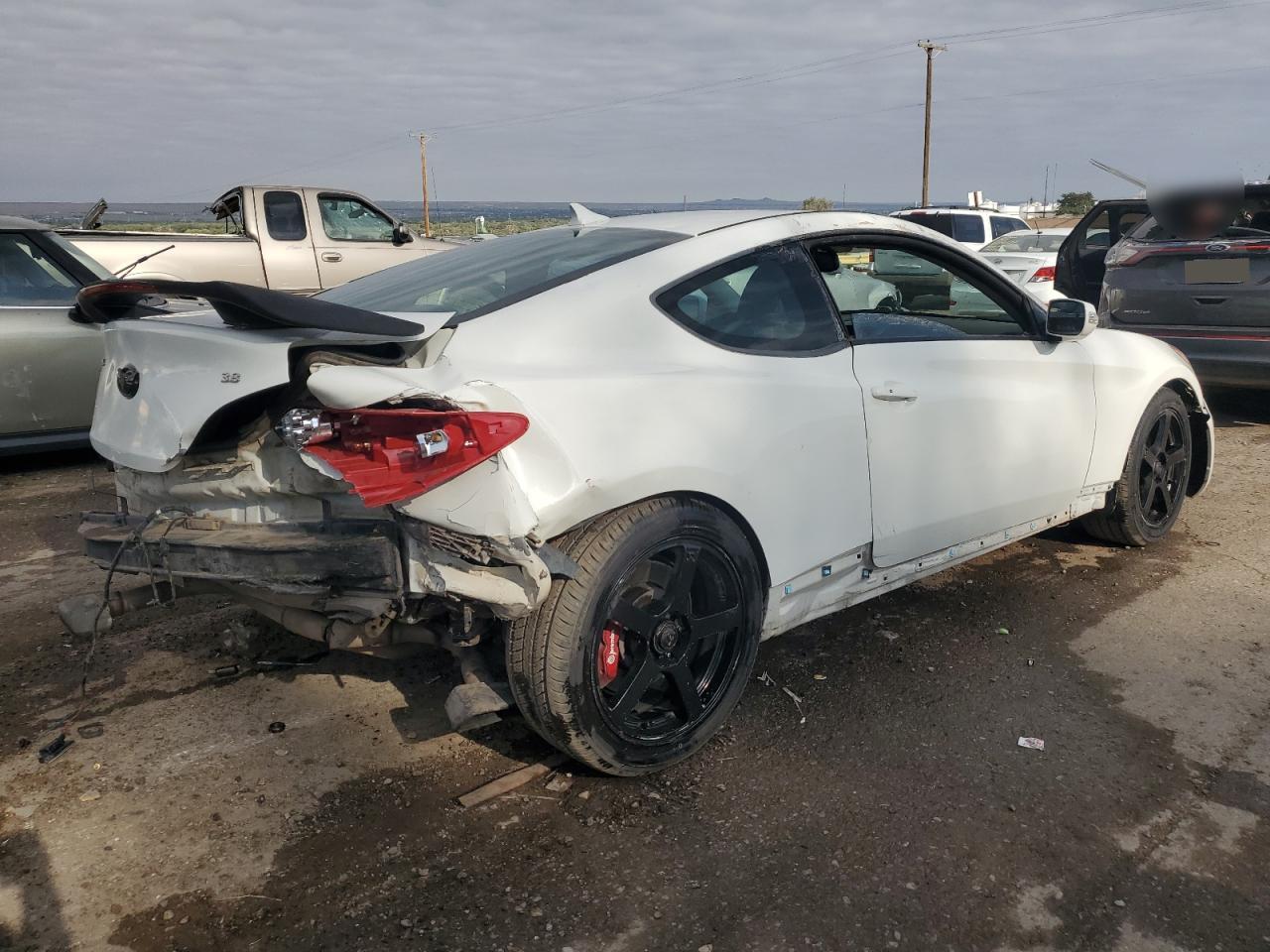 2012 Hyundai Genesis VIN KMHHU6KH9CU074930 Copart auction photo, rear end / front end damage thumbnail 3