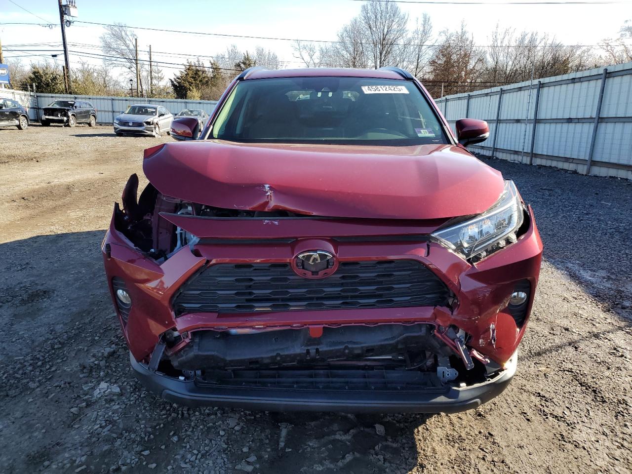 2019 Toyota RAV 4 VIN JTMP1RFV8KD042527 Copart auction photo, front end damage thumbnail 5