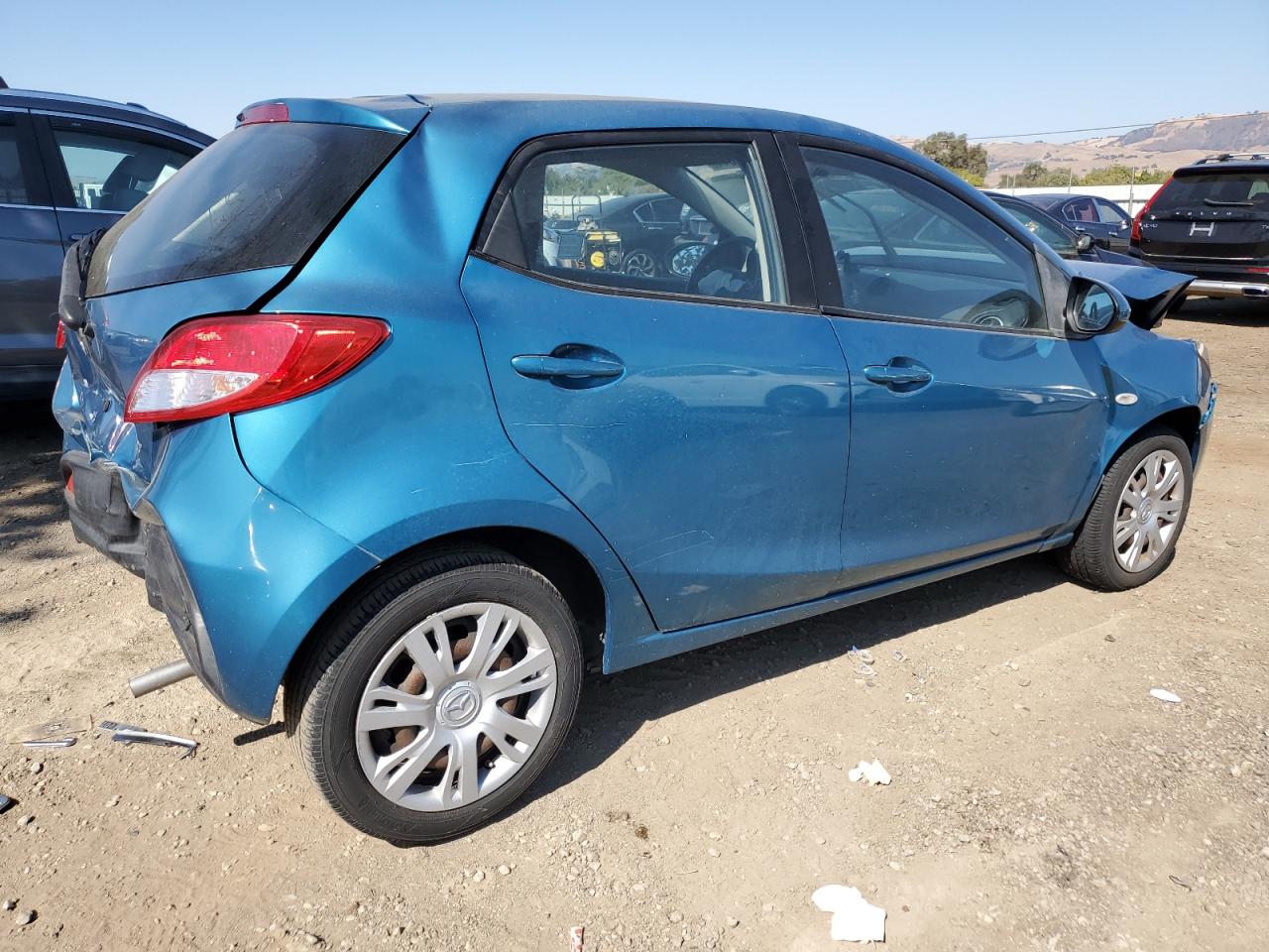 2012 Mazda 2 VIN JM1DE1KZ0C0150392 Copart auction photo, rear end / front end damage thumbnail 3