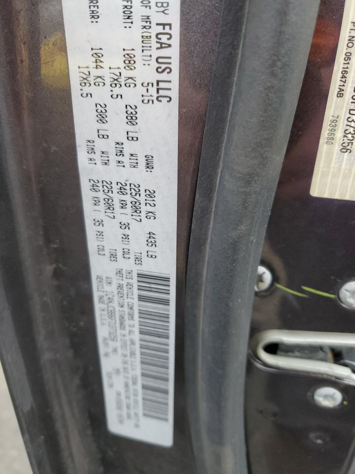 2015 Jeep Compass VIN 1C4NJCBB6FD373256 Copart auction photo, rear end damage thumbnail 13