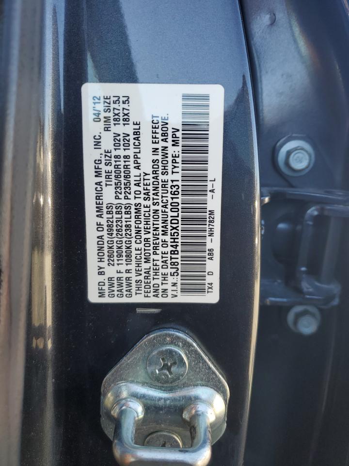 2013 Acura RDX VIN 5J8TB4H5XDL001631 Copart auction photo, front end / minor dent/scratches damage thumbnail 13