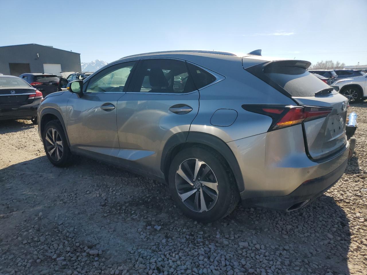 2018 Lexus NX VIN JTJBARBZ0J2173090 Copart auction photo, side / rear end damage thumbnail 2