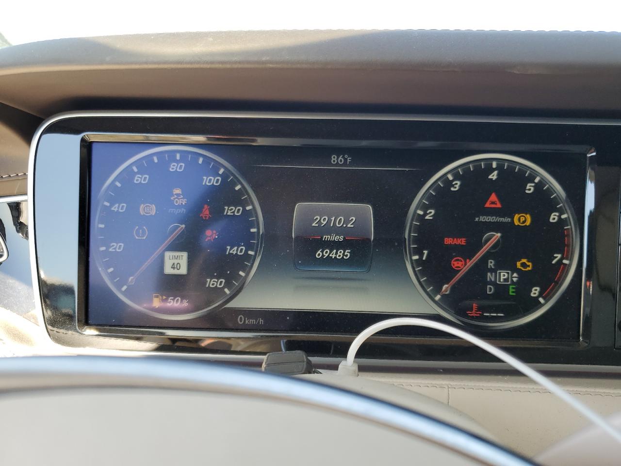 2016 Mercedes-Benz S-klasse VIN WDDXJ8FB5GA012447 Copart auction photo, front end / side damage thumbnail 9