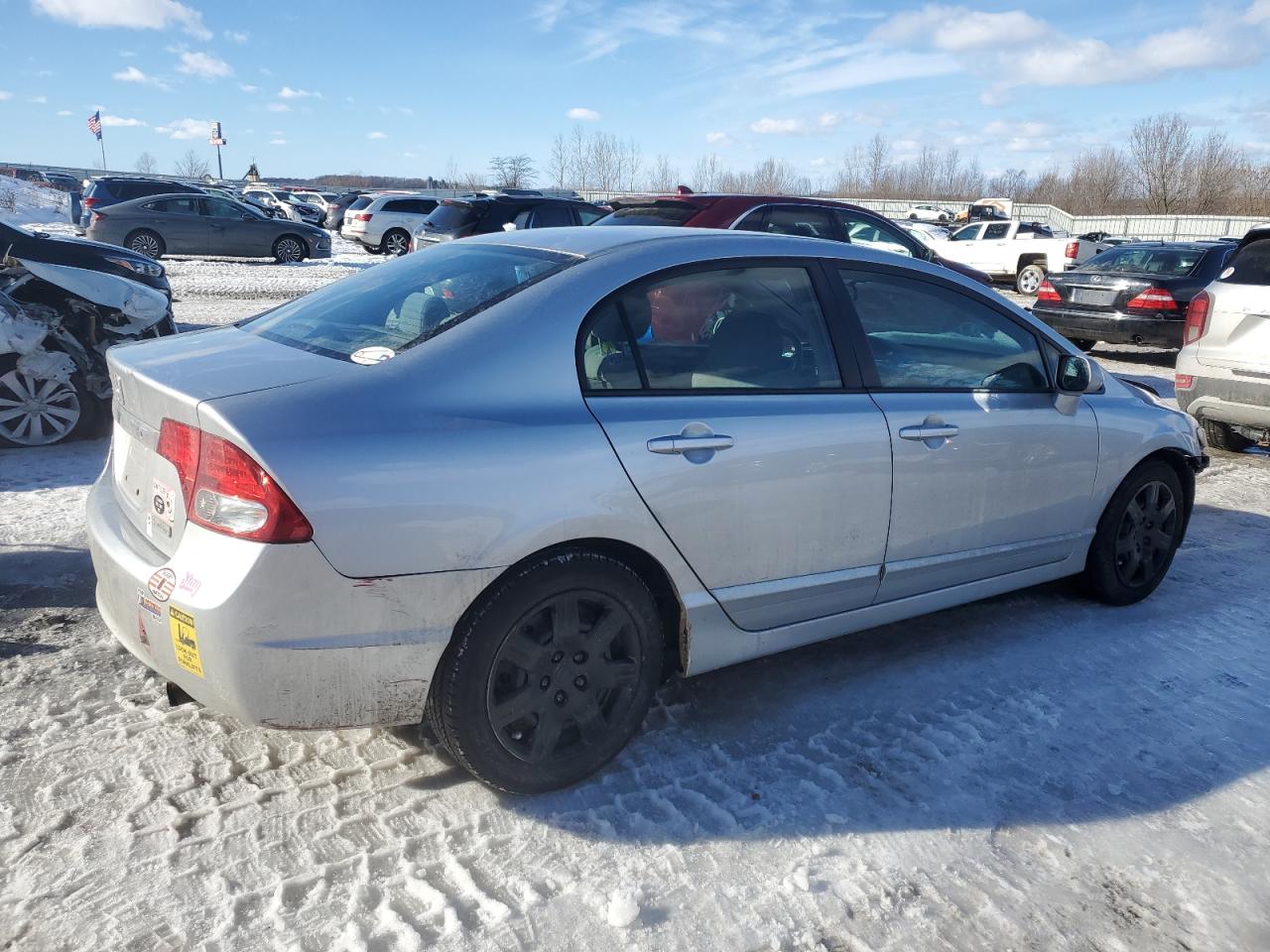 2009 Honda Civic VIN 19XFA16509E012024 Copart auction photo, front end damage thumbnail 3