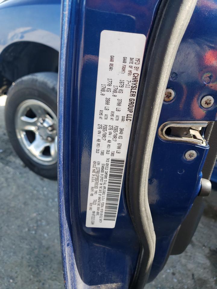 2011 Dodge RAM VIN 1D7RB1GP9BS703183 Copart auction photo, minor dent/scratches damage thumbnail 13
