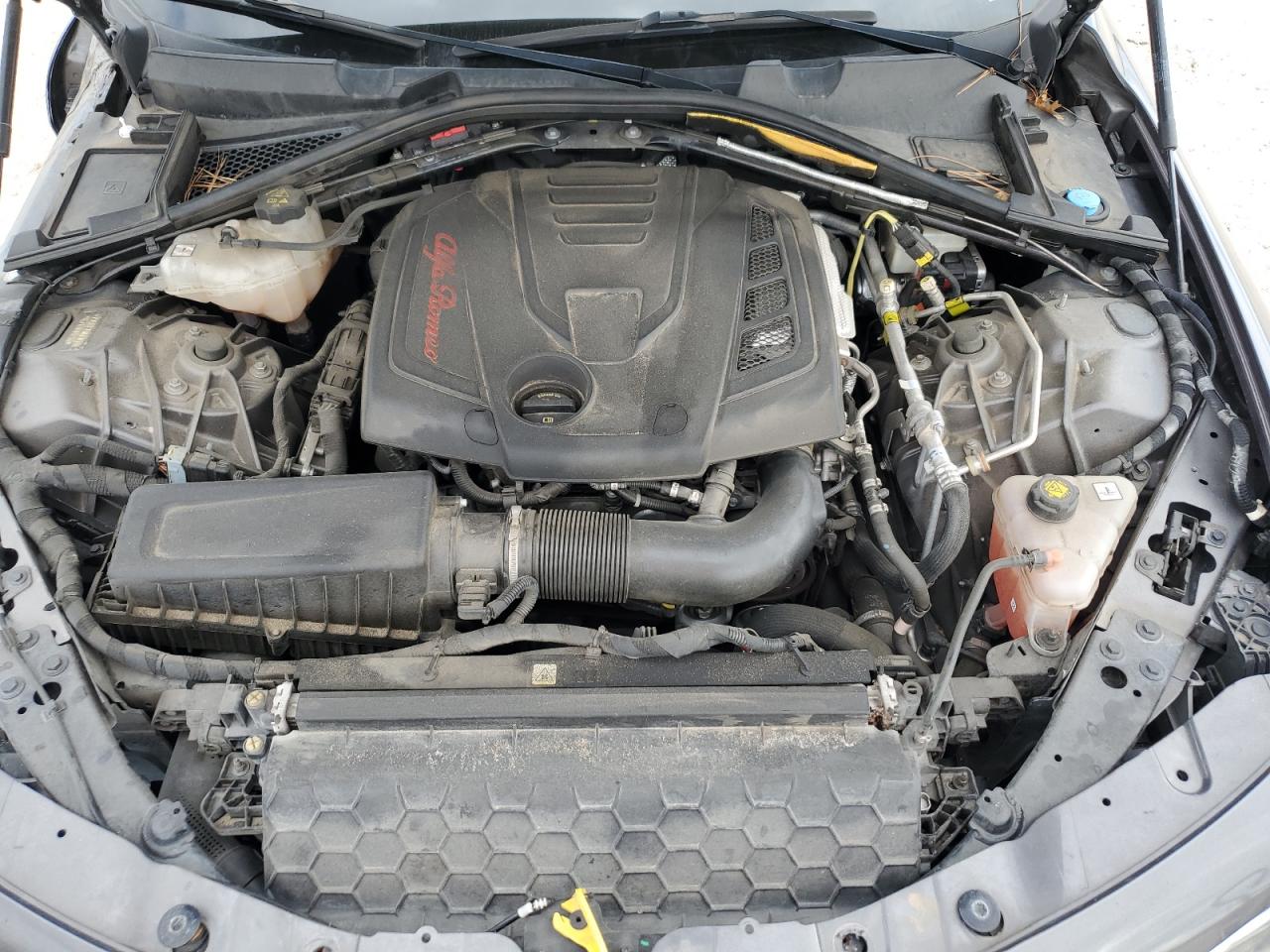 2019 Alfa Romeo Giulia VIN ZARFAMAN2K7600513 Copart auction photo, front end / side damage thumbnail 11
