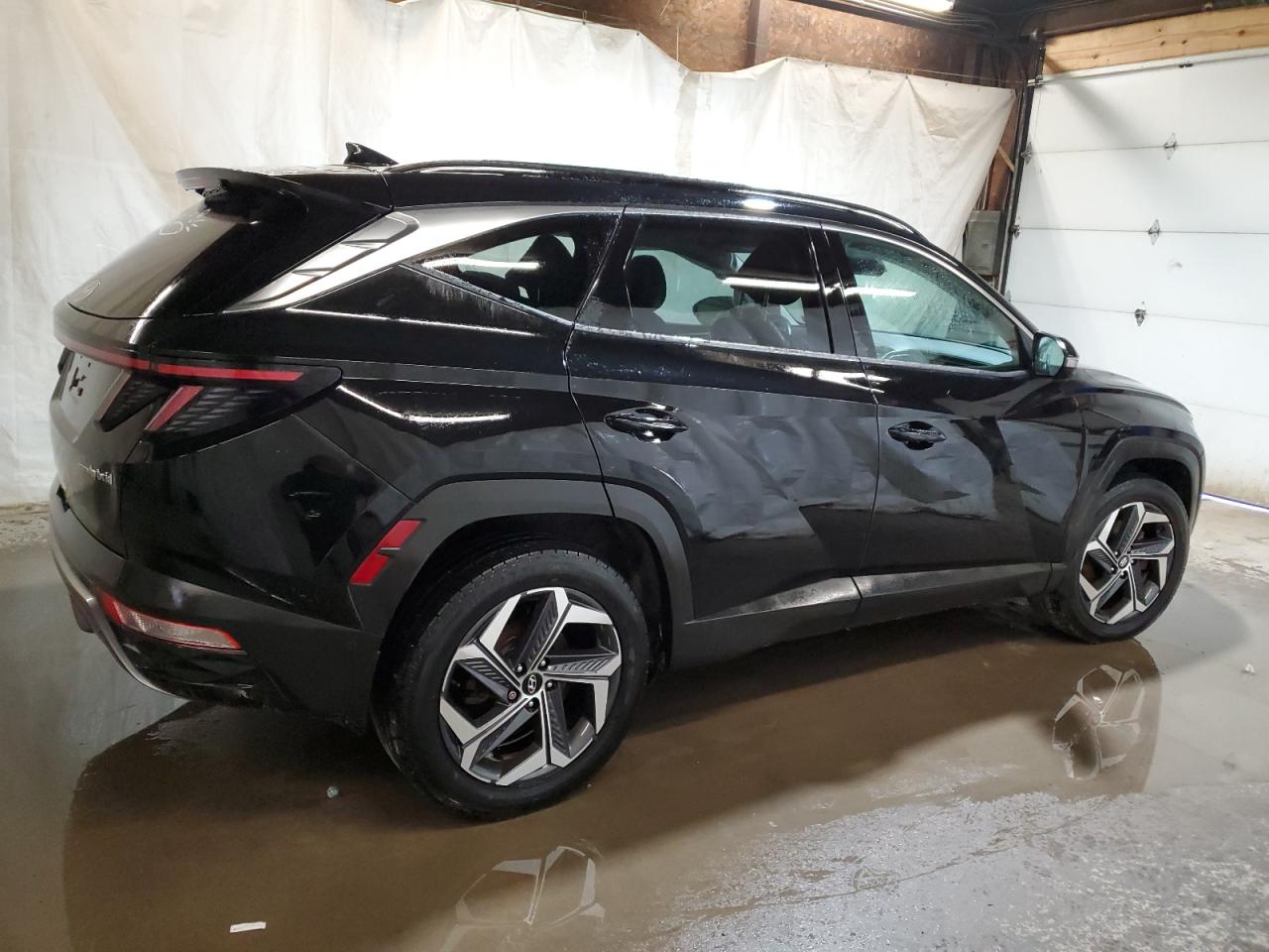 2022 Hyundai Tucson VIN KM8JECA16NU033997 Copart auction photo, front end / side damage thumbnail 3