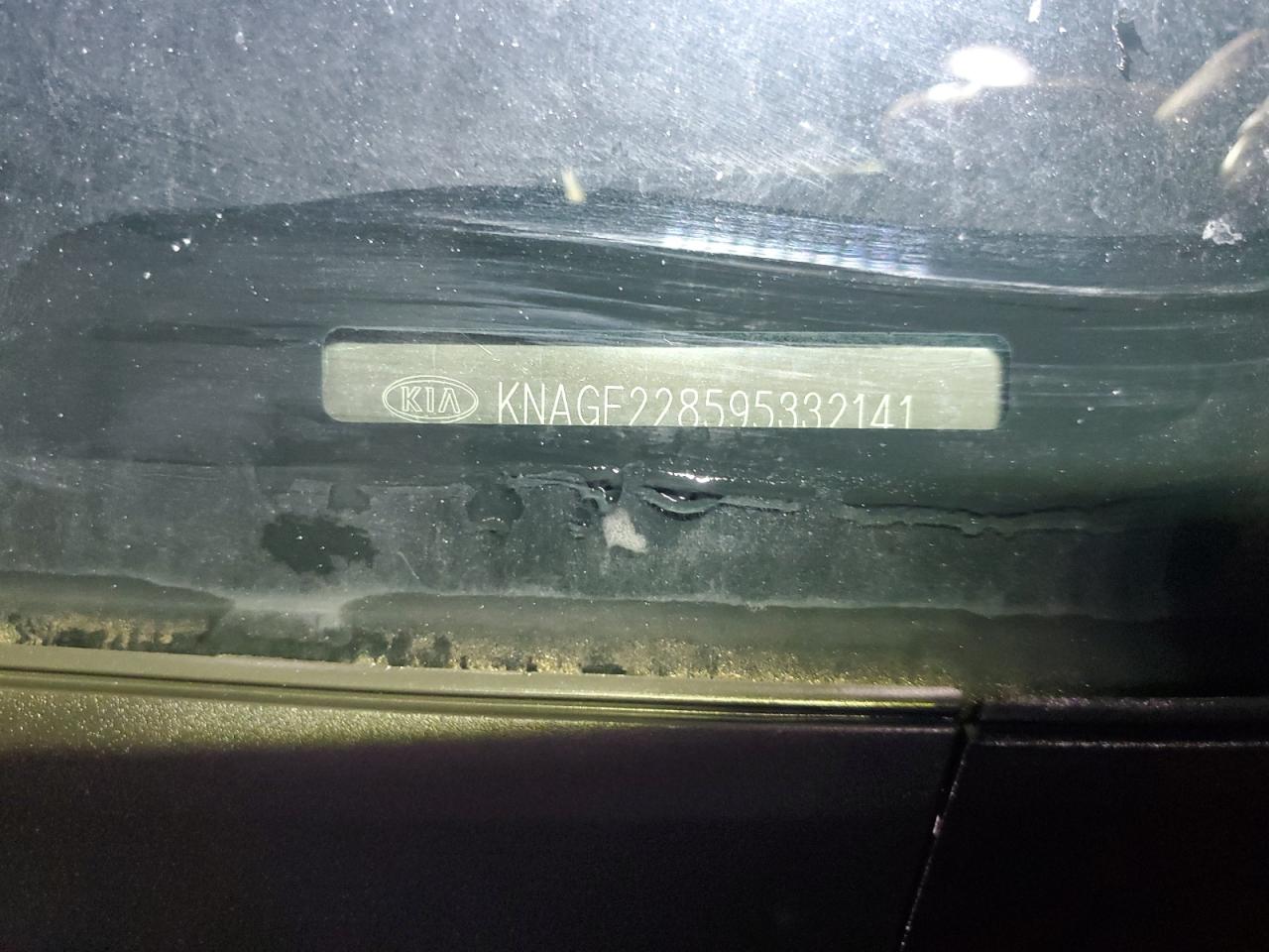 2009 KIA Optima VIN KNAGE228595332141 Copart auction photo, side damage thumbnail 12
