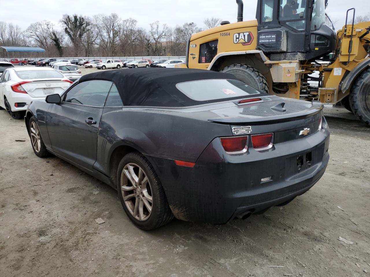 2013 Chevrolet Camaro VIN 2G1FB3D38D9226673 Copart auction photo, front end / side damage thumbnail 2