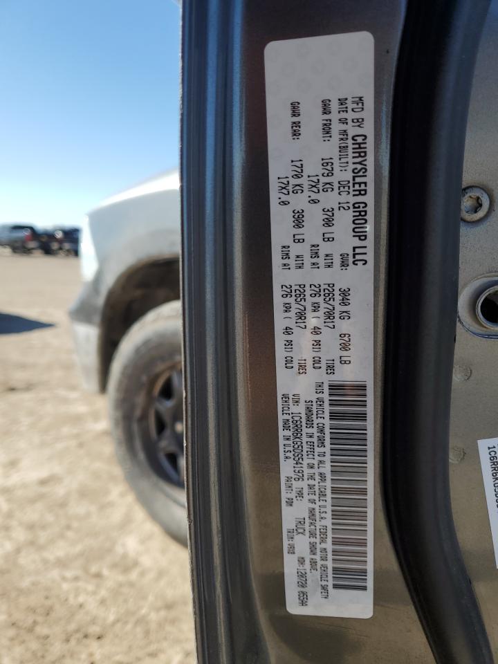 2013 RAM 1500 VIN 1C6RR6KG5DS541976 Copart auction photo, rear end damage thumbnail 12
