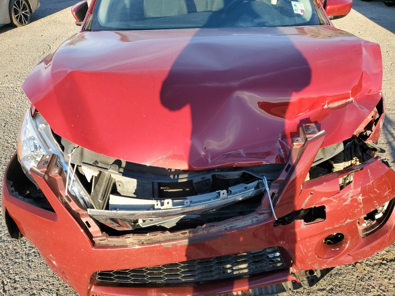 2014 Nissan Sentra VIN 3N1AB7AP1EY250768 Copart auction photo, front end / minor dent/scratches damage thumbnail 13