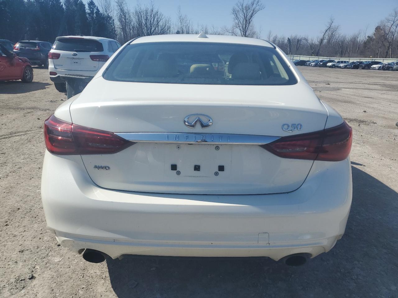 2018 Infiniti Q50 VIN JN1EV7ARXJM436803 Copart auction photo, normal wear damage thumbnail 6
