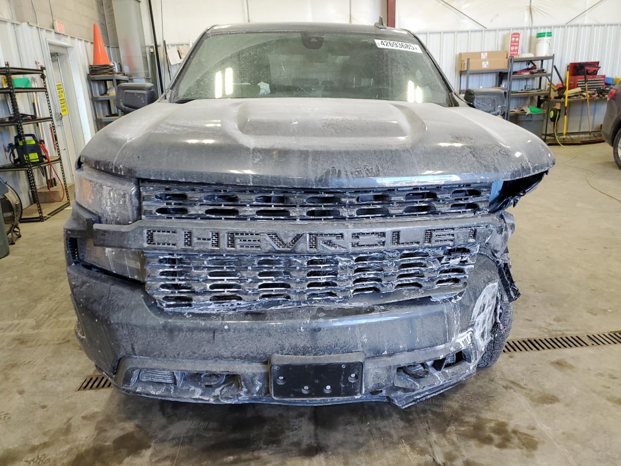 2022 Chevrolet Silverado VIN 1GCPYBEK4NZ111604 Copart auction photo, front end / mechanical damage thumbnail 5