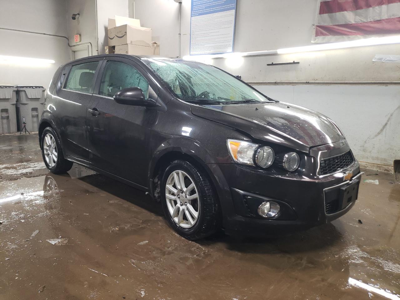 2013 Chevrolet Sonic VIN 1G1JC6SH8D4252992 Copart auction photo, front end / minor dent/scratches damage thumbnail 4
