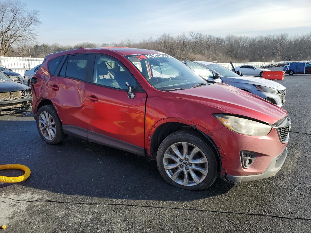 2015 Mazda CX-5 VIN JM3KE4DY0F0502458 Copart auction photo, all over damage thumbnail 4