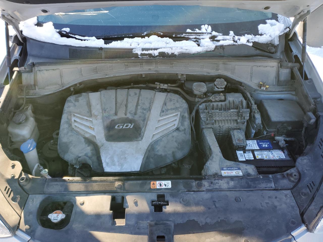 2017 Hyundai Santa Fe VIN KM8SM4HF3HU193497 Copart auction photo, rollover damage thumbnail 12