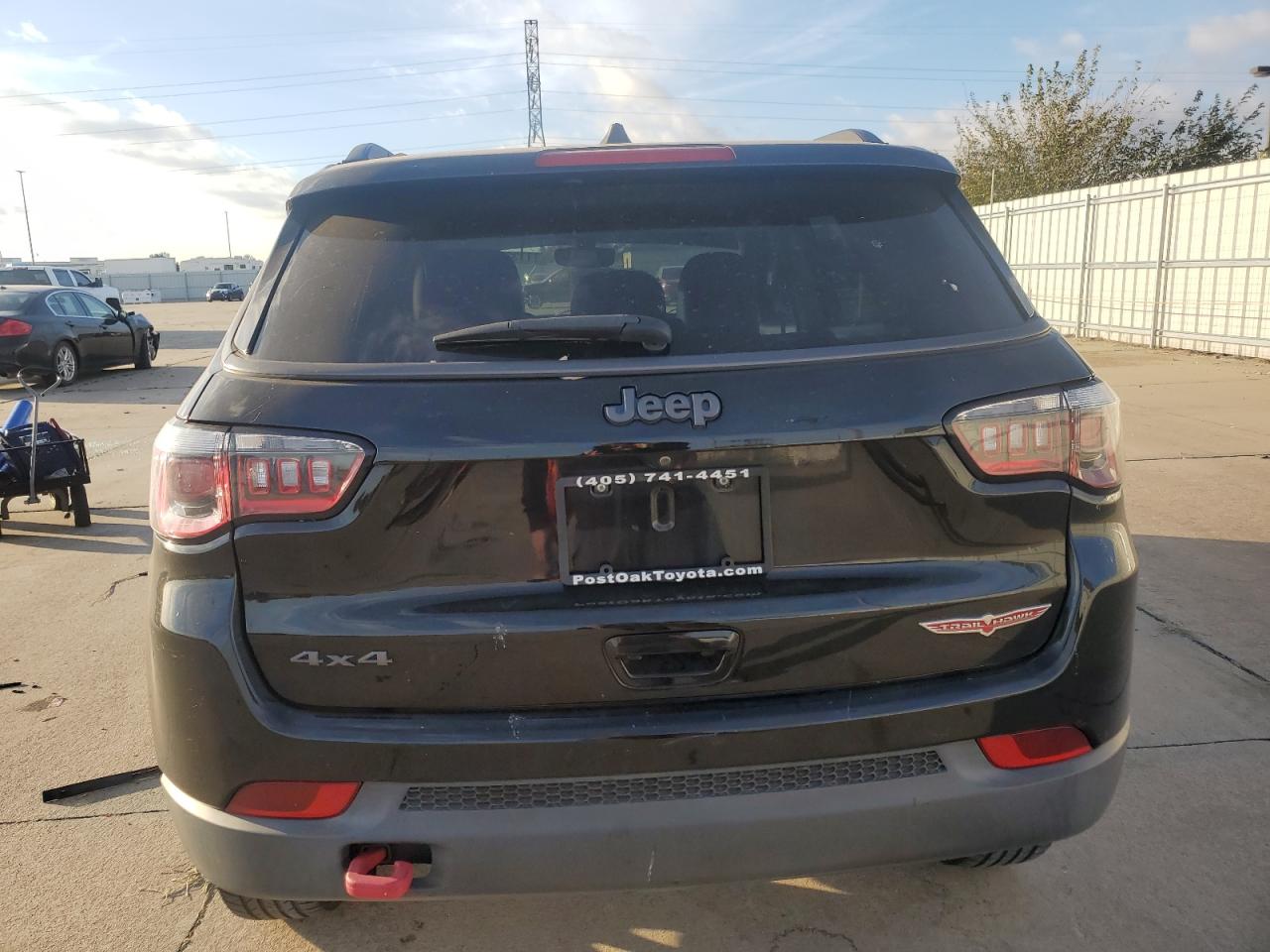2019 Jeep Compass VIN 3C4NJDDB0KT671440 Copart auction photo, hail / minor dent/scratches damage thumbnail 6
