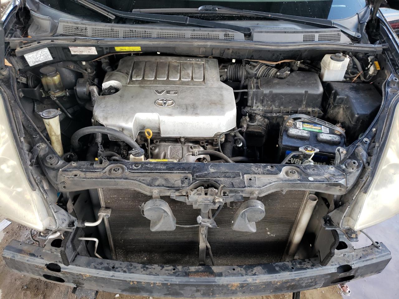 2008 Toyota Sienna VIN 5TDZK22C98S166403 Copart auction photo, front end / mechanical damage thumbnail 11