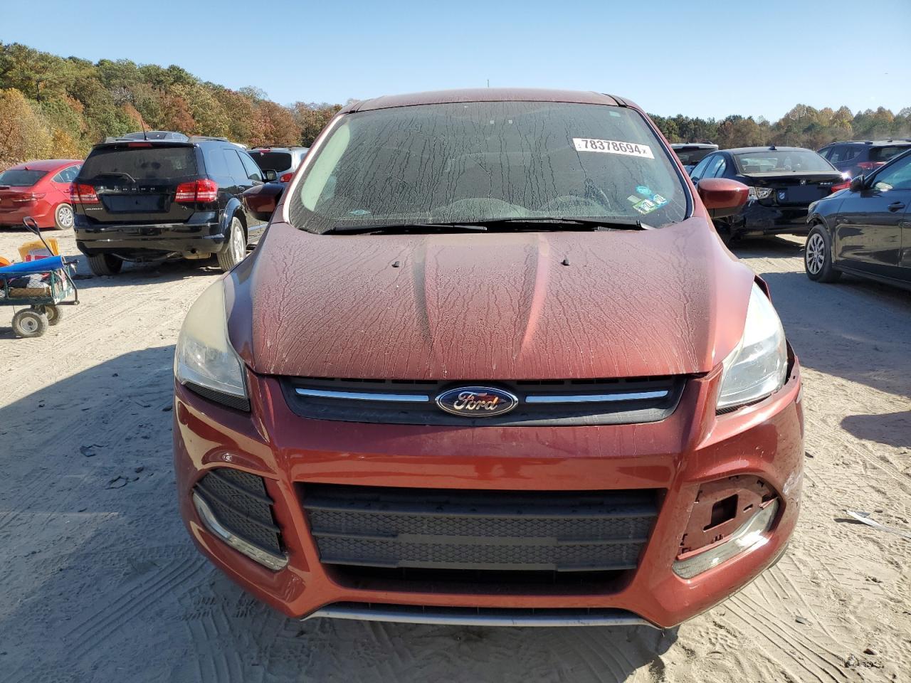 2015 Ford Escape VIN 1FMCU9GX6FUA72861 Copart auction photo, front end / all over damage thumbnail 5