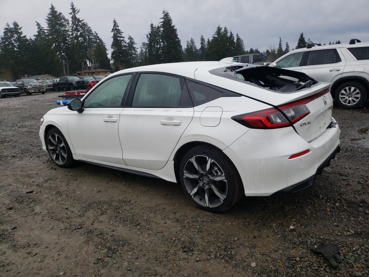 2025 Honda Civic VIN 19XFL4H91SE000952 Copart auction photo, front end / rear end damage thumbnail 2