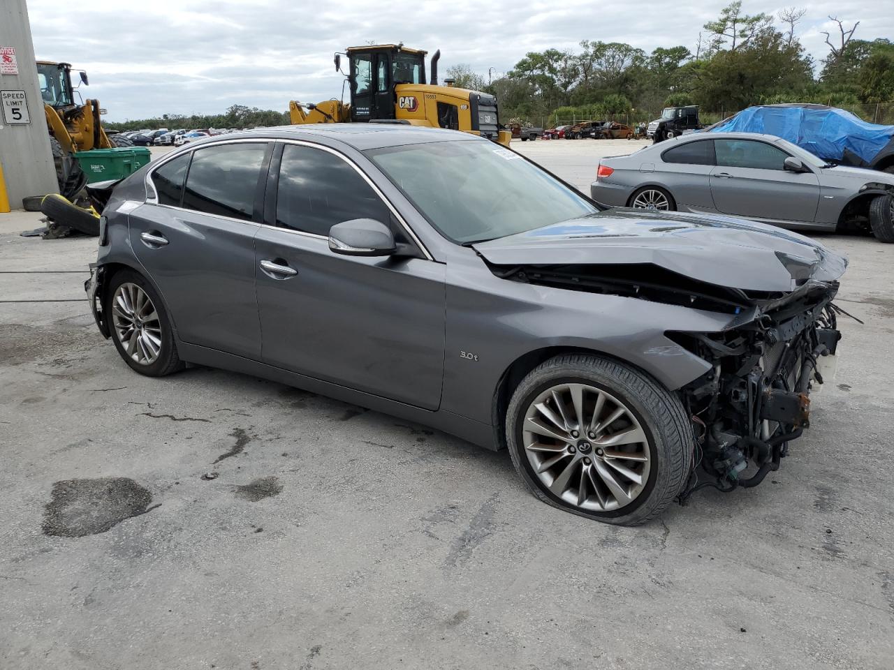 2019 Infiniti Q50 VIN JN1EV7AP2KM512353 Copart auction photo, front end / rear end damage thumbnail 4