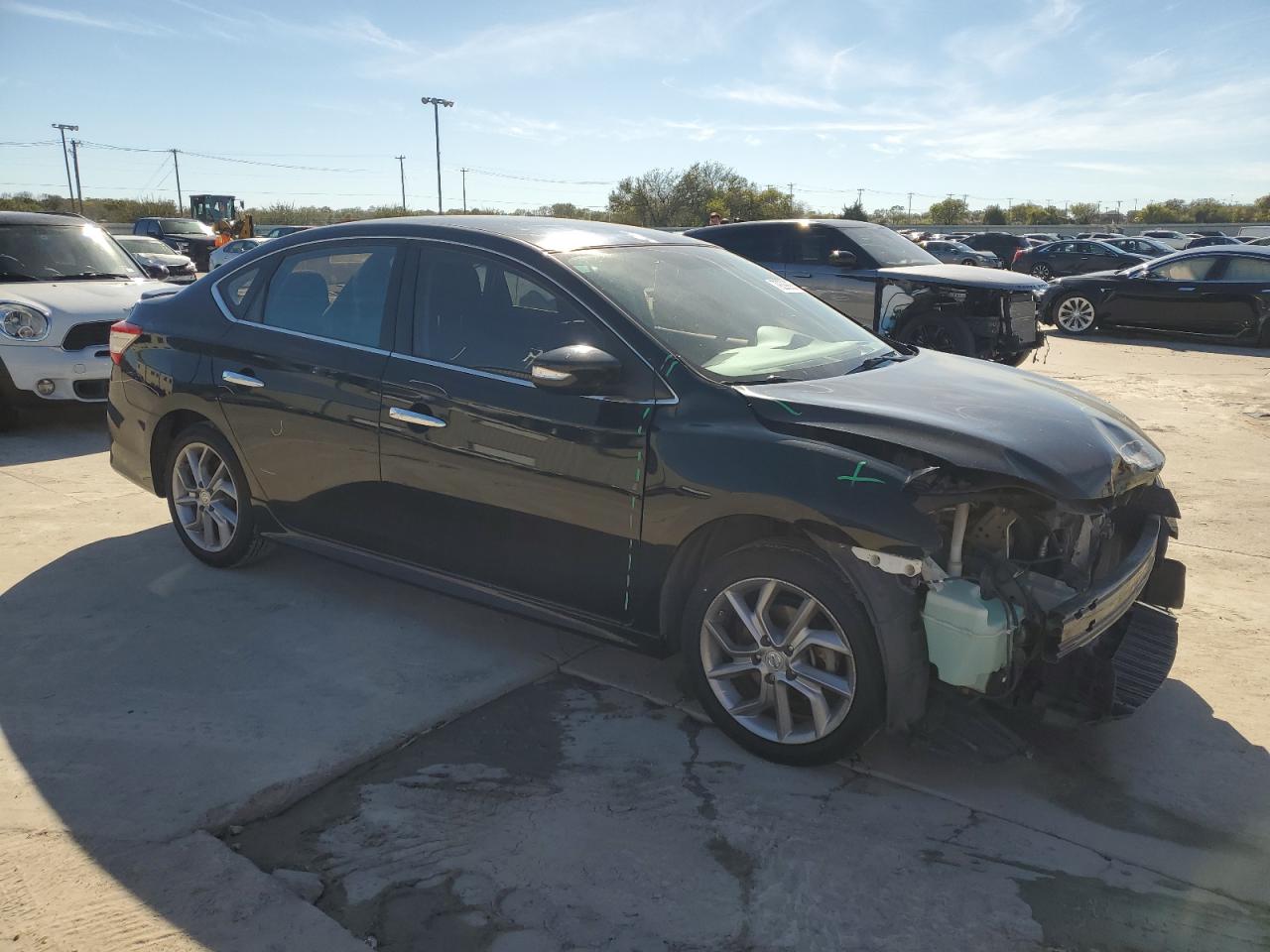 2015 Nissan Sentra VIN 3N1AB7AP4FY375443 Copart auction photo, front end damage thumbnail 4