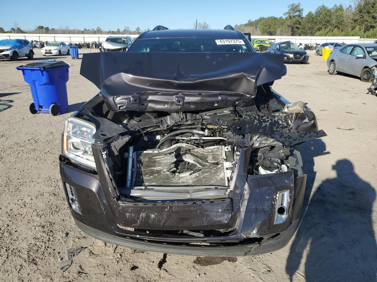 2014 GMC Terrain VIN 2GKALSEK0E6198275 Copart auction photo, front end / side damage thumbnail 5