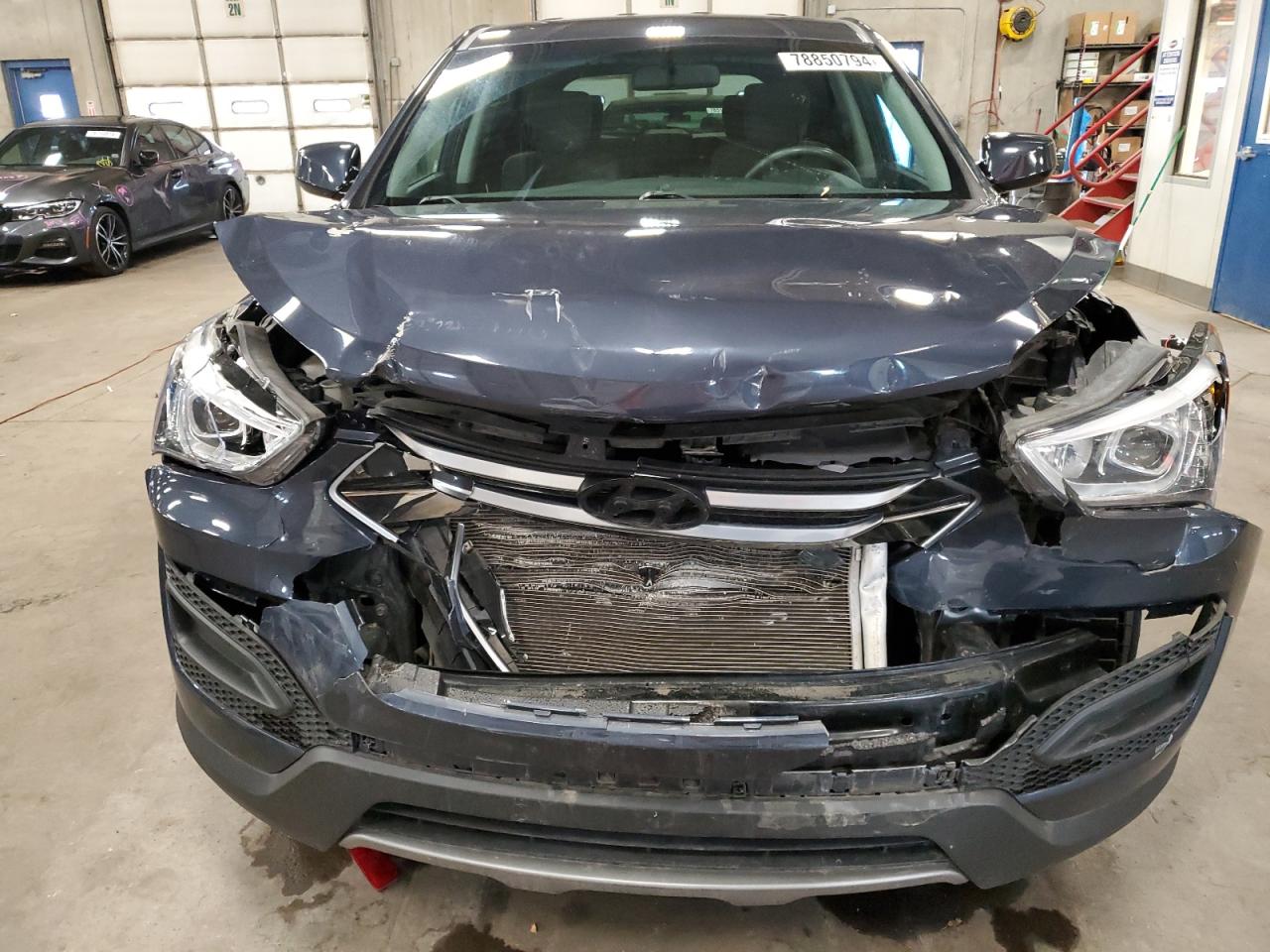 2016 Hyundai Santa Fe VIN 5XYZTDLB4GG373257 Copart auction photo, front end damage thumbnail 5
