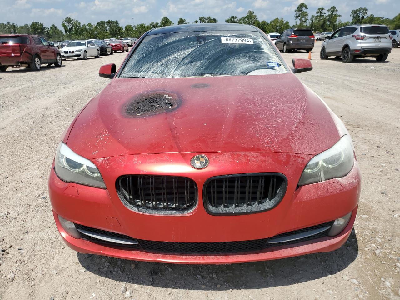 2011 BMW 5er VIN WBAFR9C53BC270186 Copart auction photo, burn - engine damage thumbnail 5