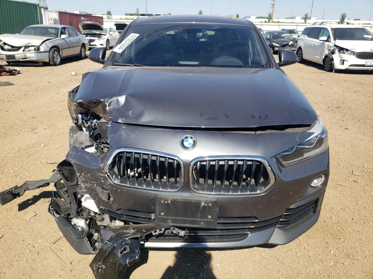 2018 BMW X2 VIN WBXYJ5C38JEF69952 Copart auction photo, front end / minor dent/scratches damage thumbnail 5