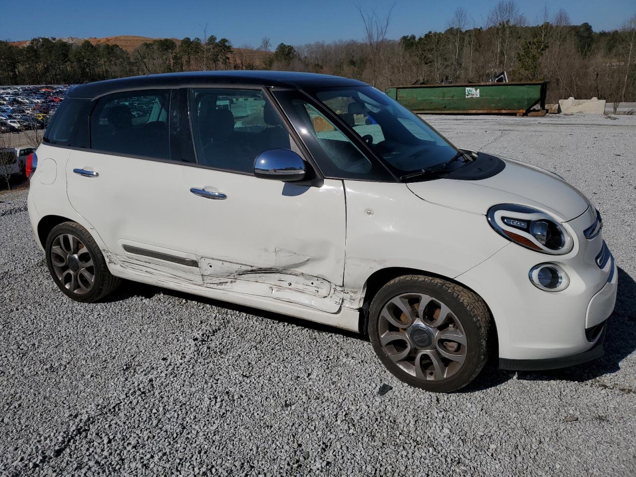 2014 Fiat 500 VIN ZFBCFACH3EZ003693 Copart auction photo, side damage thumbnail 4