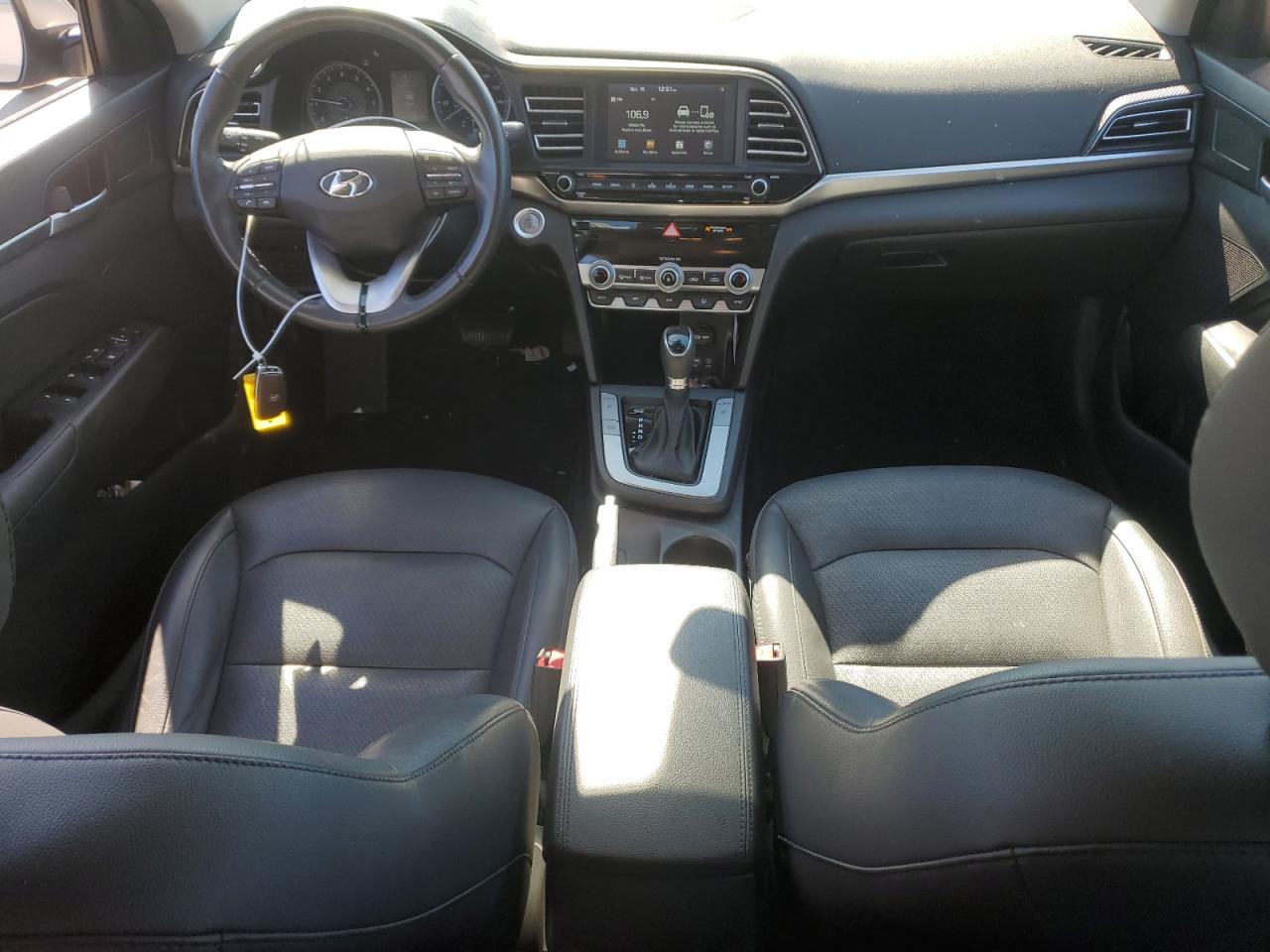 2020 Hyundai Elantra VIN KMHD84LF7LU989361 Copart auction photo, front end / undercarriage damage thumbnail 8