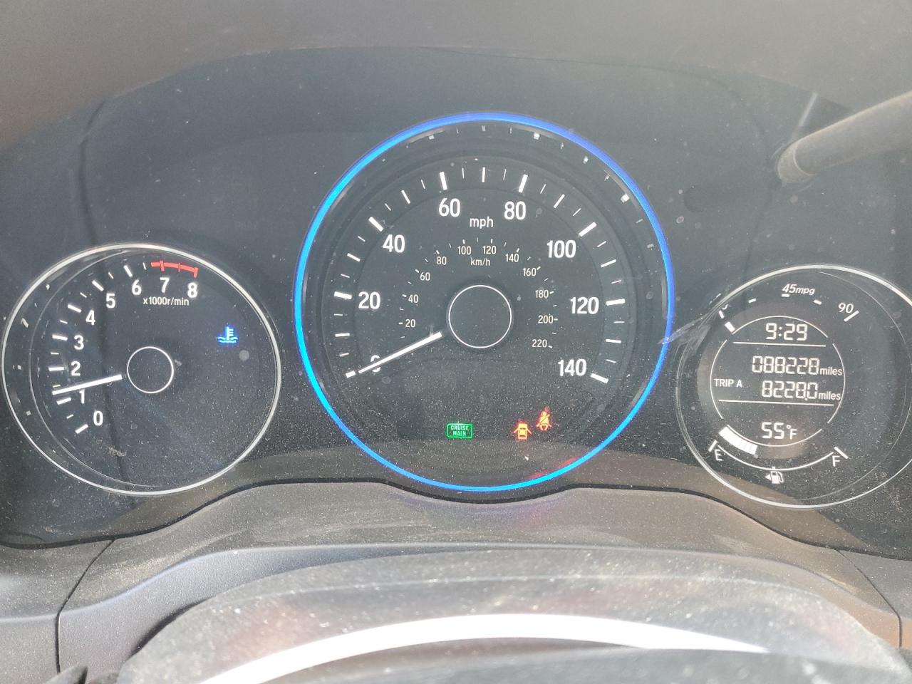 2018 Honda HR-V VIN 3CZRU5G31JM700921 Copart auction photo, front end / side damage thumbnail 9