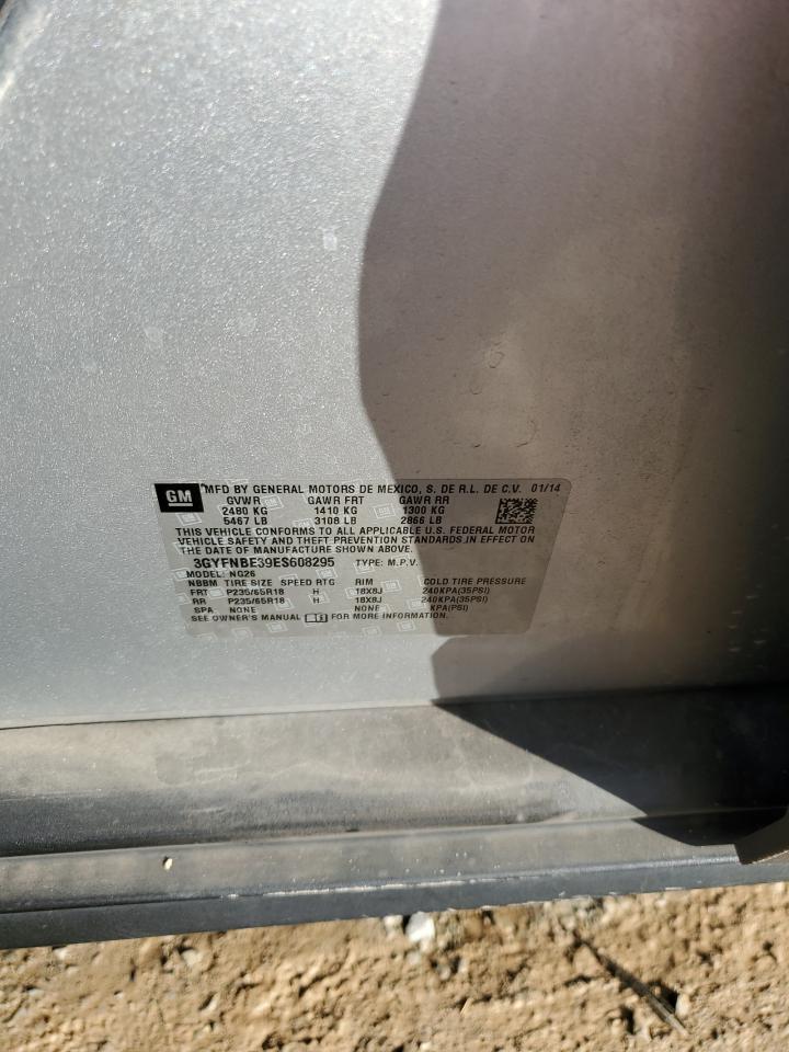 2014 Cadillac SRX VIN 3GYFNBE39ES608295 Copart auction photo, front end damage thumbnail 13