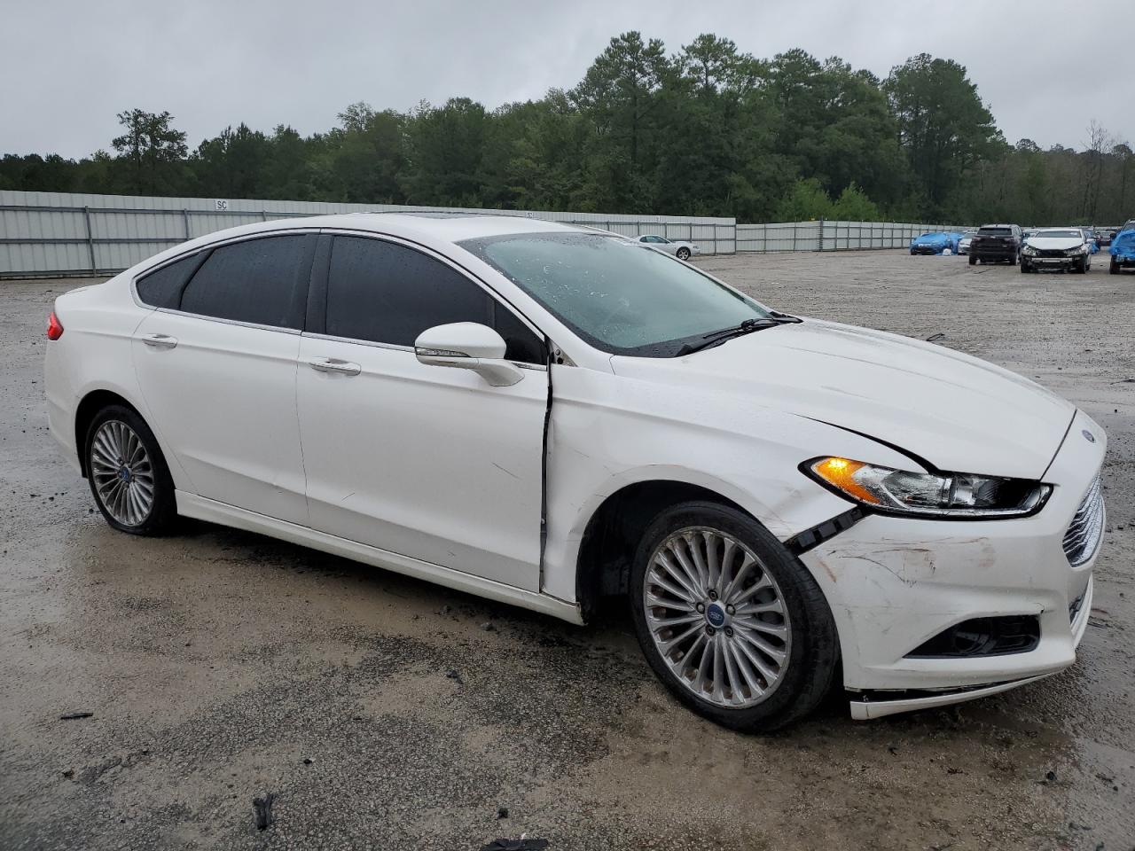 2014 Ford Fusion VIN 3FA6P0K91ER301147 Copart auction photo, front end / undercarriage damage thumbnail 4