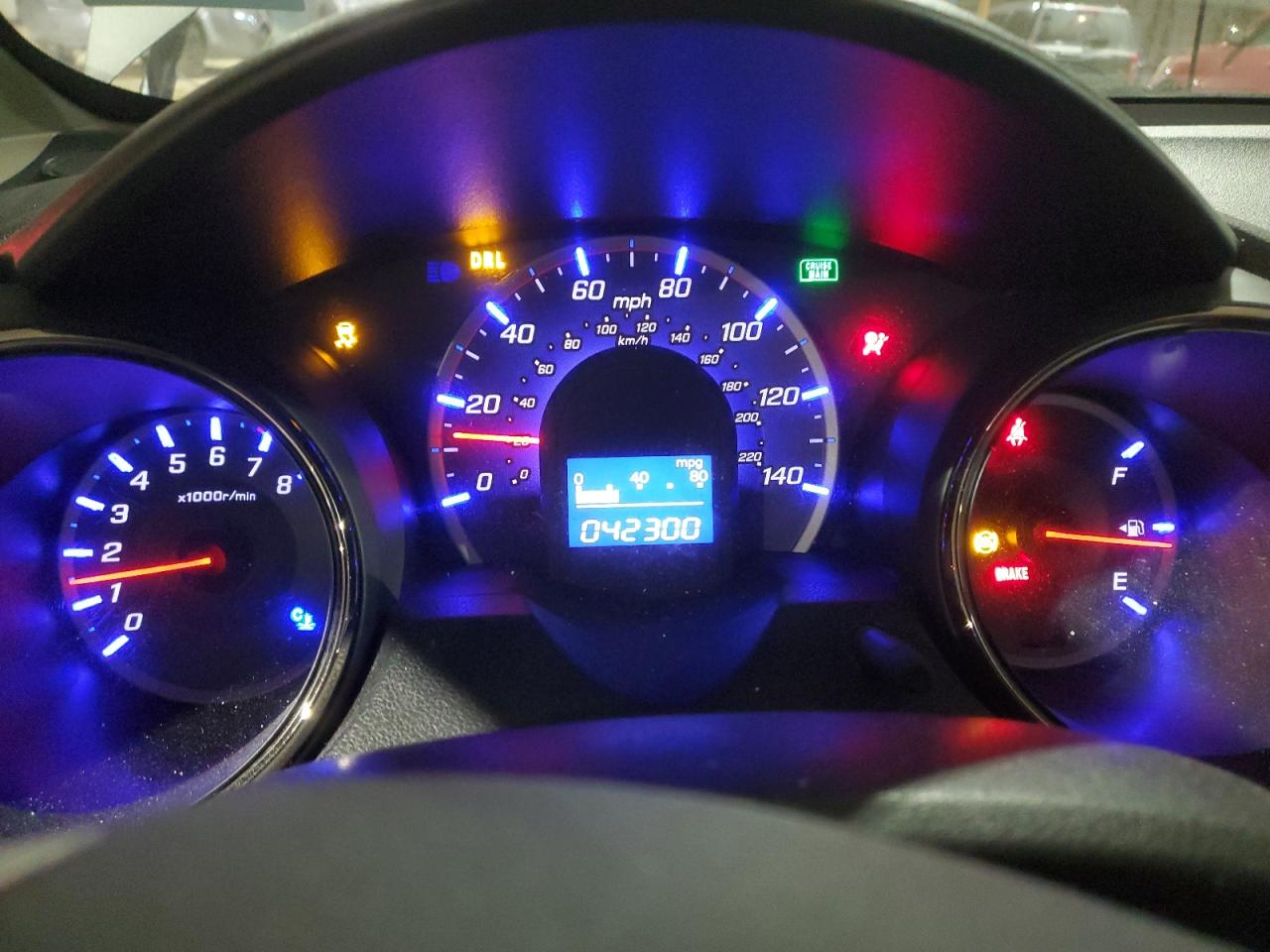 2013 Honda Fit VIN JHMGE8H56DC042013 Copart auction photo, front end damage thumbnail 9